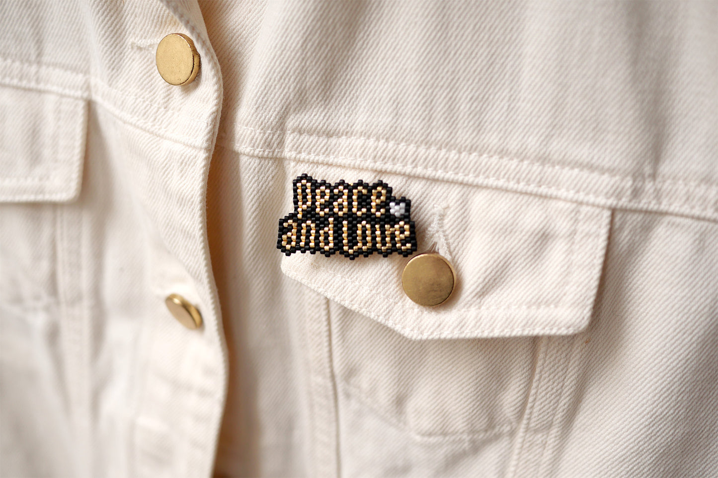 Broche Peace & Love